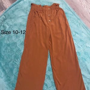 Girls paper bag pants